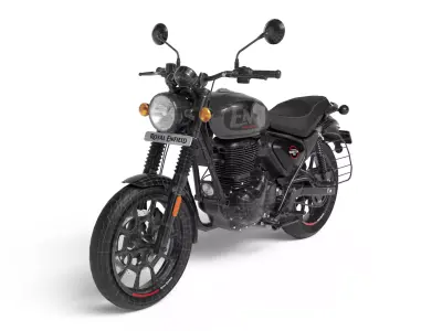 Royal Enfield Hunter 350 - Dapper Grey - Realistic 3D Model Low-poly 3D model