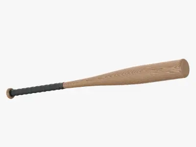 Wood Baseball Bat 3D model