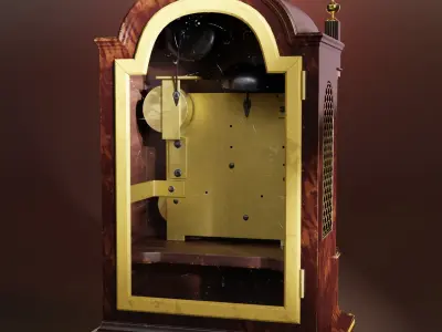 Rare floor clock Low-poly 3D model