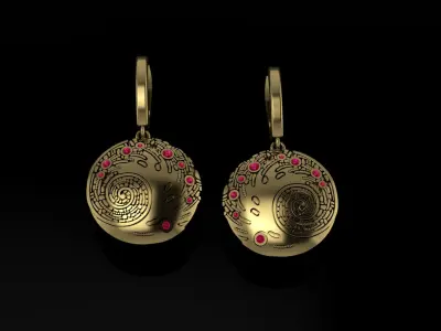 Women Earrings 3dm 3D print model