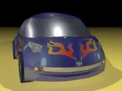 Toyota H2GO Google car AAA Low-poly 3D model