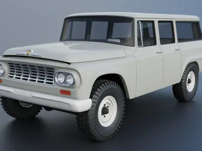 International Travelall 4x4 1962 3D print model