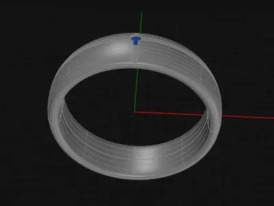 Wedding Ring  3D print model 65