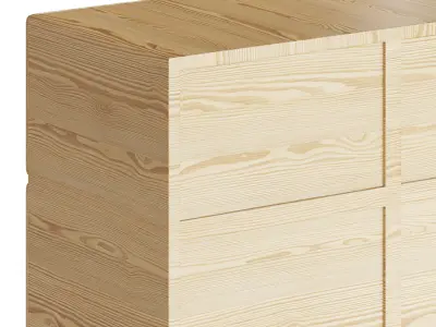 CRAFT BRASS SIDEBOARD HIGH 3D model