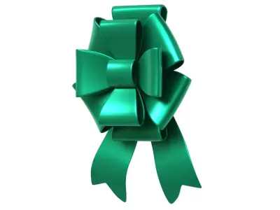 Christmas Bow Ribbon 45 Low-poly 3D model