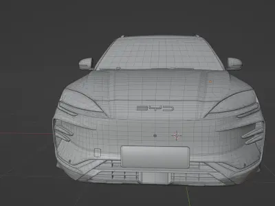 BYD Song Plus EV 2023  low poly 3D model