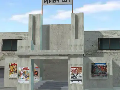 Thai cinema 3D model