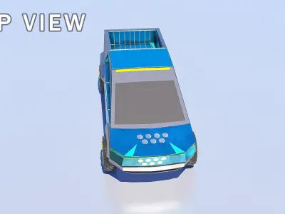 Tesla - Cybertruck Low-poly 3D model