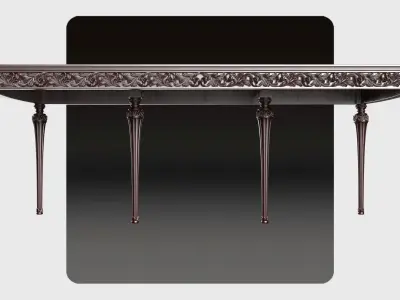 Carved dinner table for cnc 1 3D model