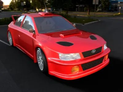 car subaru car car for 3d gaming 3D model