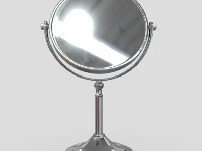 Cosmetic Mirror Low-poly 3D model