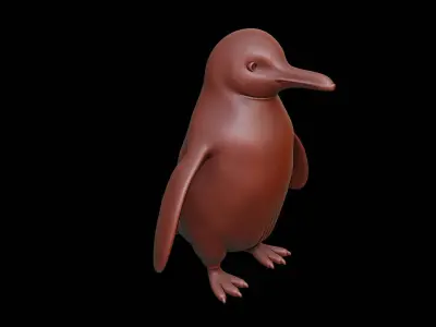 Penguin Animal Sculpture 3D print model
