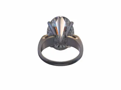 3d Model Wedding Ring  Gold Diamond 3D model