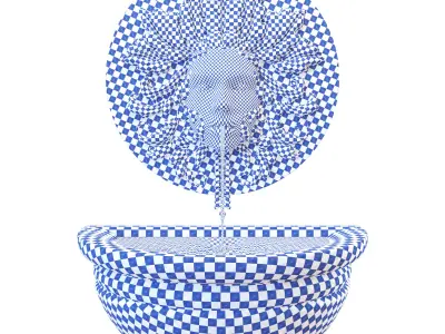 Green Woman Stone Water Feature - Fountain 3D model