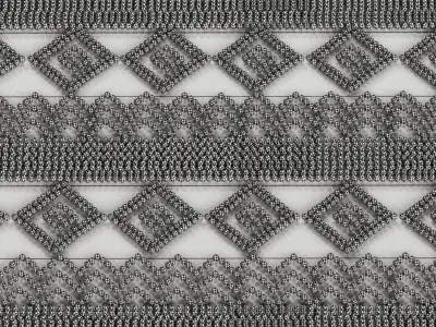 Surya Farmhouse Tassel Diamond Hand Woven Rug 3D model