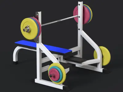 Weight Bench 3D model purchase