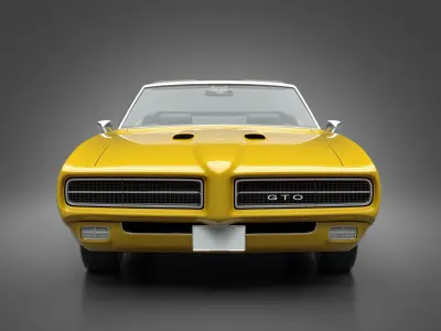 1969 Pontiac GTO Convertible 3D model
