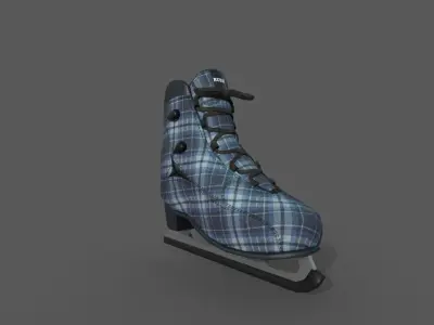 Ice Skates Models  Low-poly 3D model