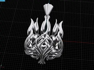 Ukrainian Trident 3D print model 2