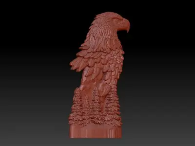 Eagle  for cnc 3D print 3D print model