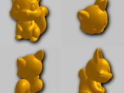 Squirrel - Kawaii Animals Collection 3D print model