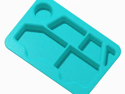 Kids Car Partition Plate 3D print model