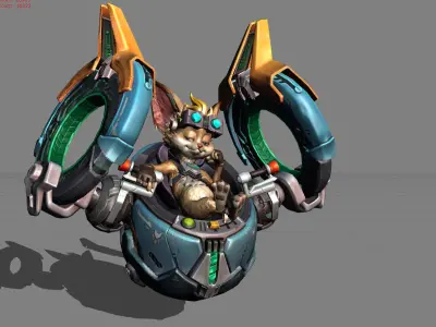 Chip Nexus Engineer Low-poly 3D model