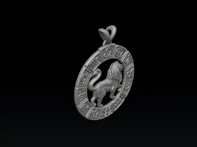 Zodiac Horoscope Pendants  v2 Set Pack Collection 3D print model
