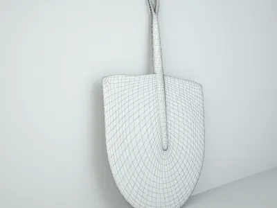 African Handwoven Fan 13 3D model