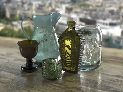 Glassware Free 3D model