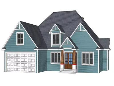 Mediterranean Style House-07 -Archimple LLC 3D model