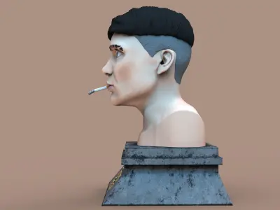 Thomas Shelby Bust Statue 3D print model