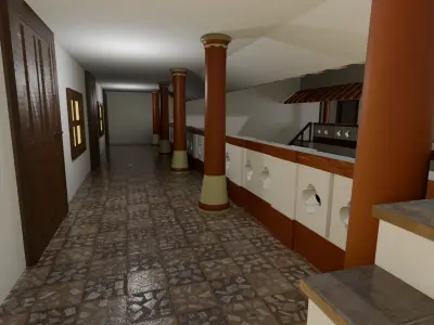 Indian Courtyard House Complete 3D model