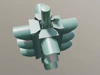 Traffic Lights Low-poly 3D model