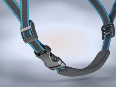 Bicycle Helmet Low-poly 3D model