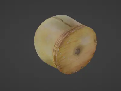 Antique Wooden Hat Form Free 3D model