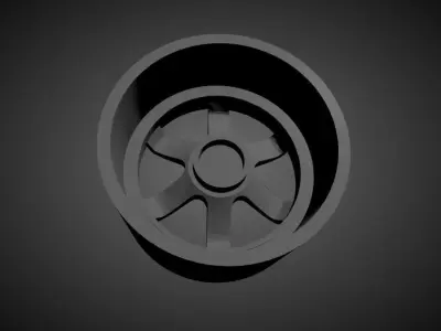 Rays Volk TE37 scalable and Printable rim 3D print model