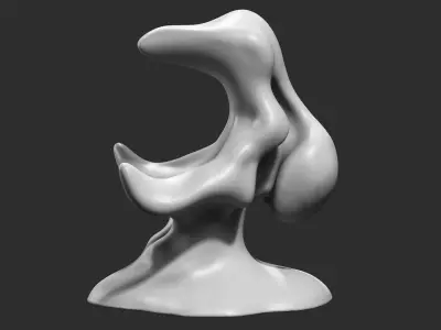 Modern Abstract Decorative sculpture 3d print model 58 3D print model
