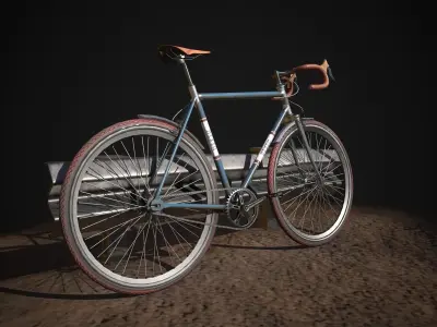 Bike Vintage bicycle 3D model