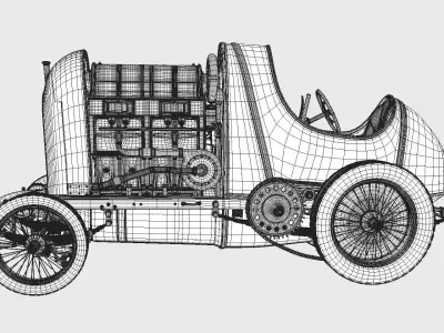  Fiat S76 Beast of Turin  3D model