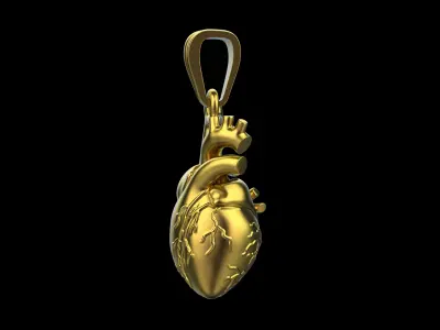 Heart Pendant different sizes N72 3D print model