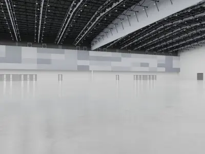 Exhibition Hall Interior 6 Low-poly 3D model