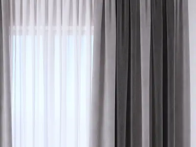 Set 111 Curtains 3D model