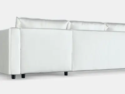 VIMLE 3-seat sofa with chaise longue 7 Low-poly 3D model