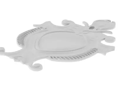 Cartouche Ornament 014 3D model