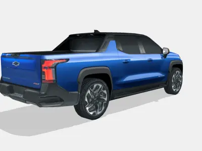 Chevrolet Silverado EV RST 2024 Low-poly 3D model