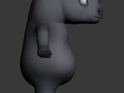 cartoon Rhino Low-poly 3D model Low-poly 3D model