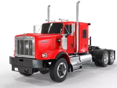 Day cab Flat top Kenworth c500 2020 3D model