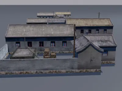 Ancient house architecture 3D model
