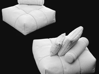 Pouf 4 big 3D model